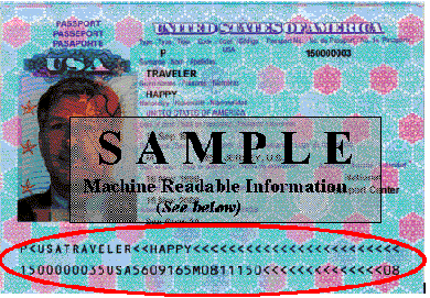 Sample - Machine Readable Passport